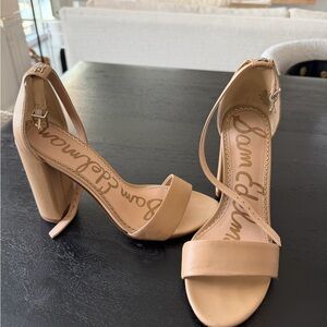 Sam Edelman Yaro Block Heel Sandals in Tan- 6.5